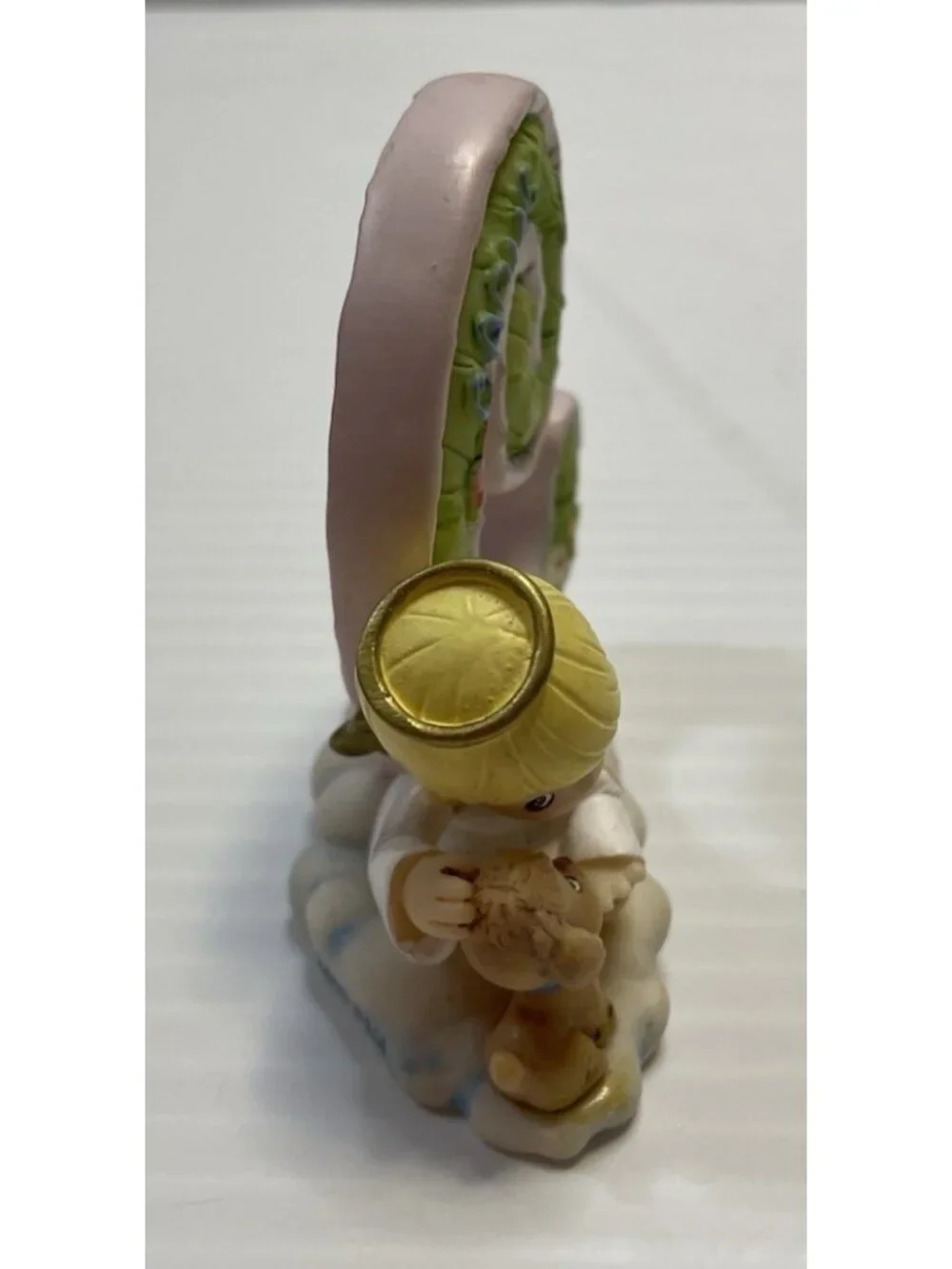 Precious Moments Letter C for Caring Angel & Puppy Figurine 2002 - NEW